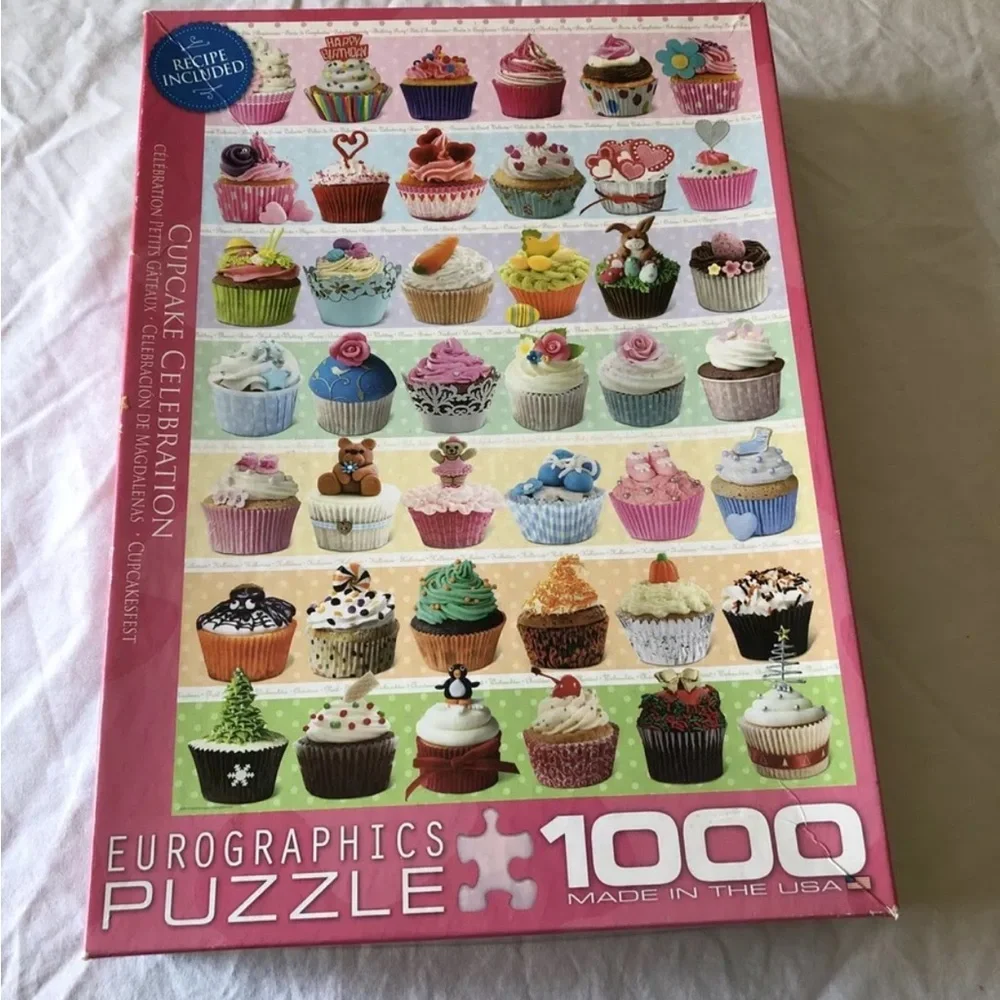 Eurographics 1000 Pc Puzzle “Cupcake Celebration”, Complete